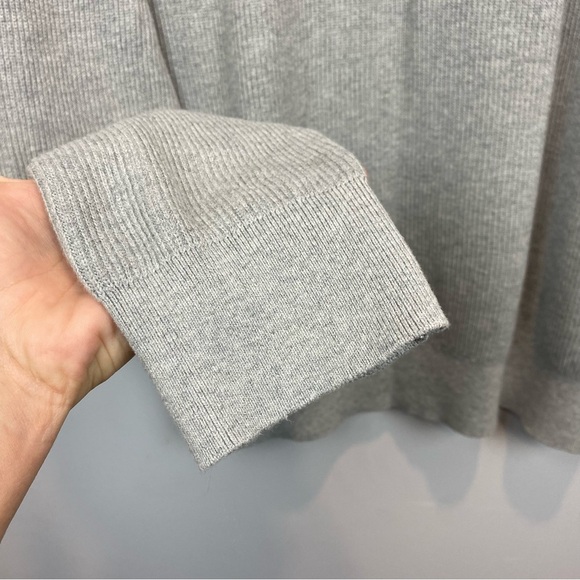 Michael Kors • Quarter Zip Grey Knit Sweater - Picture 4 of 10